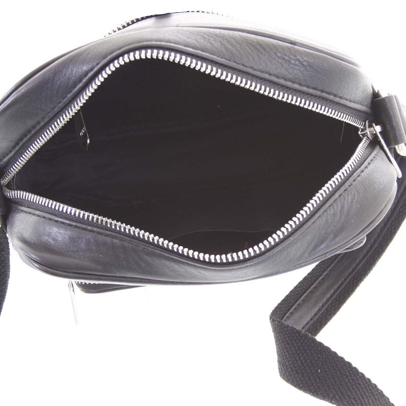 Pánská moderní kožená taška Severín černá