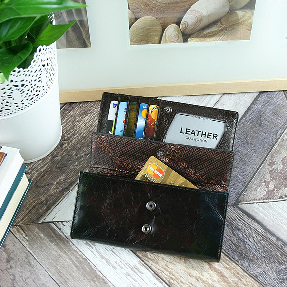 Originální dámská kožená peněženka Lynn, černá