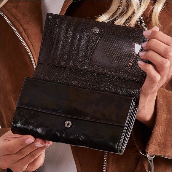 Originální dámská kožená peněženka Lynn, černá
