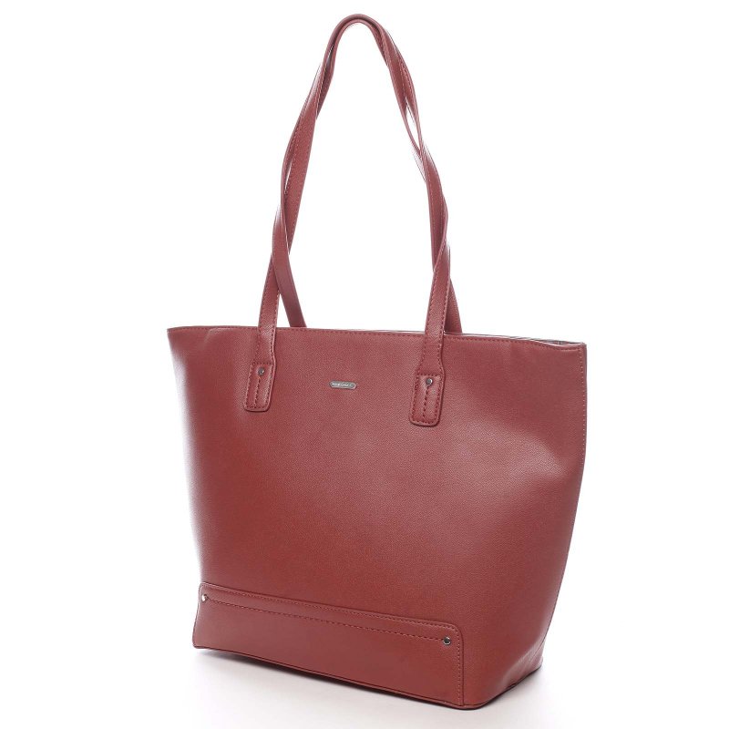 Nepřehlédnutelná praktická dámská taška Gottardo červená