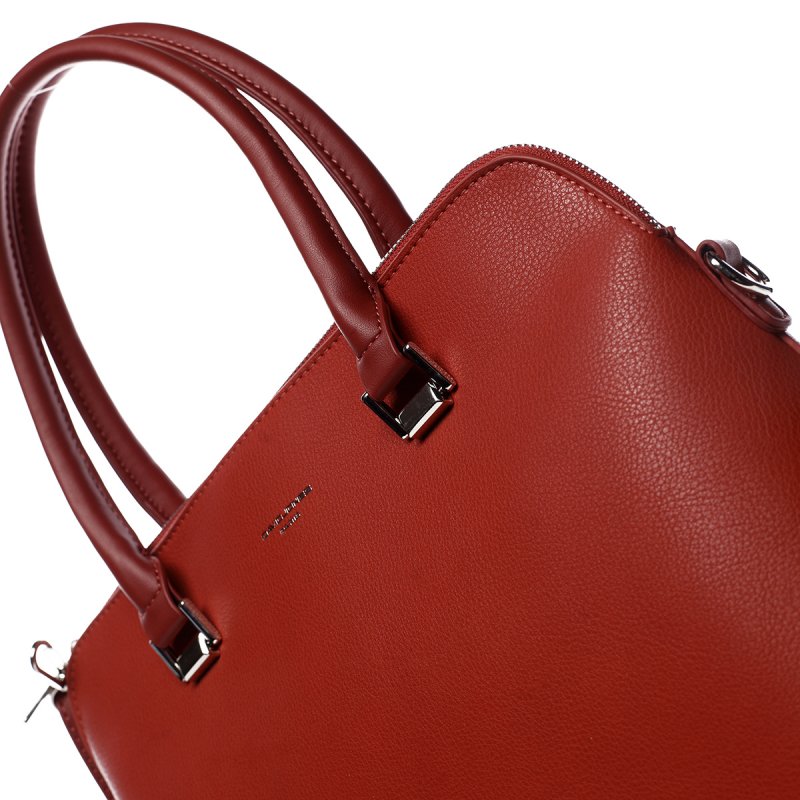 Elegantní pevná dámská kabelka Maria, červená