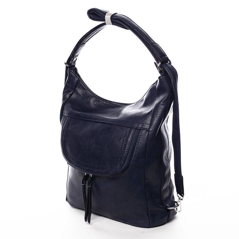 Pohodlná dámská kabelka/batoh Marcellin modrá 