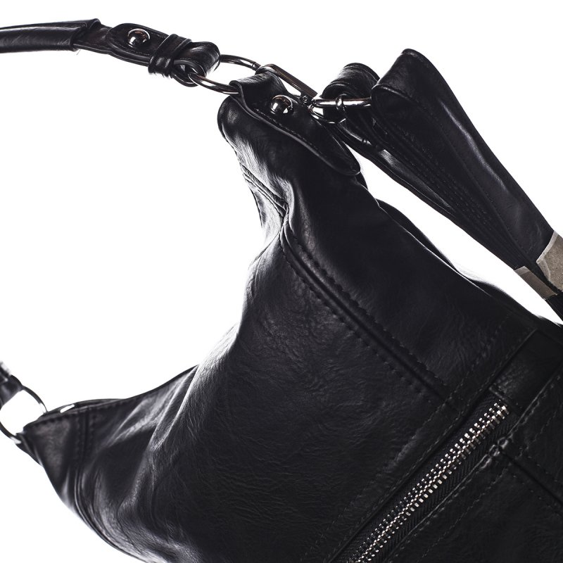 Dámská pohodlná koženková kabelka Jules černá