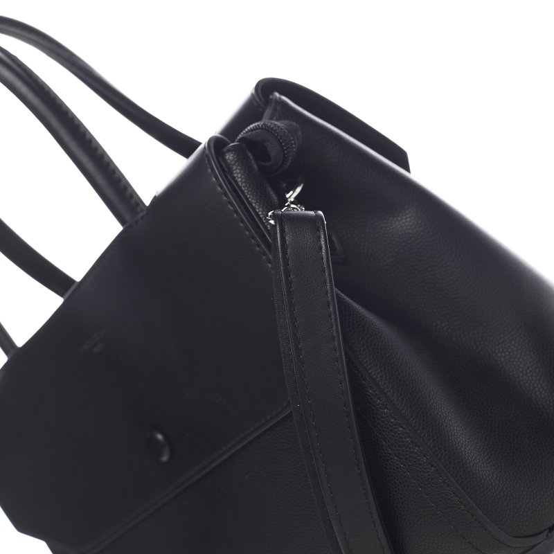 Elegantní dámská koženková kabelka Ina, černá