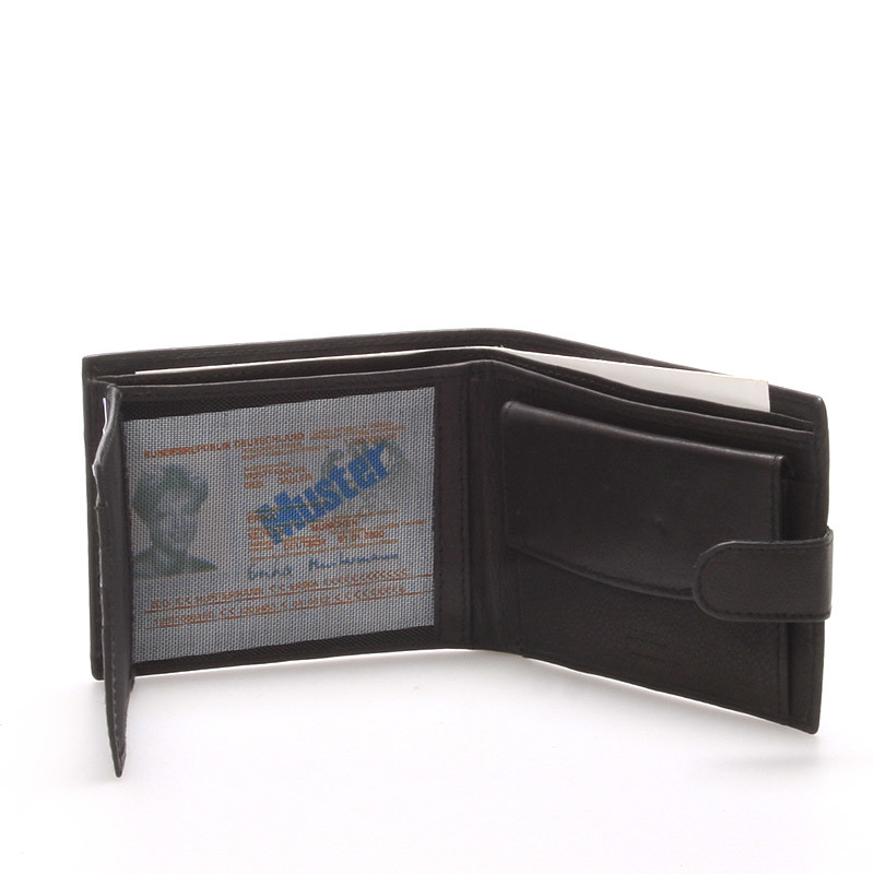 Kožená peněženka DELAMI, Elegance černá