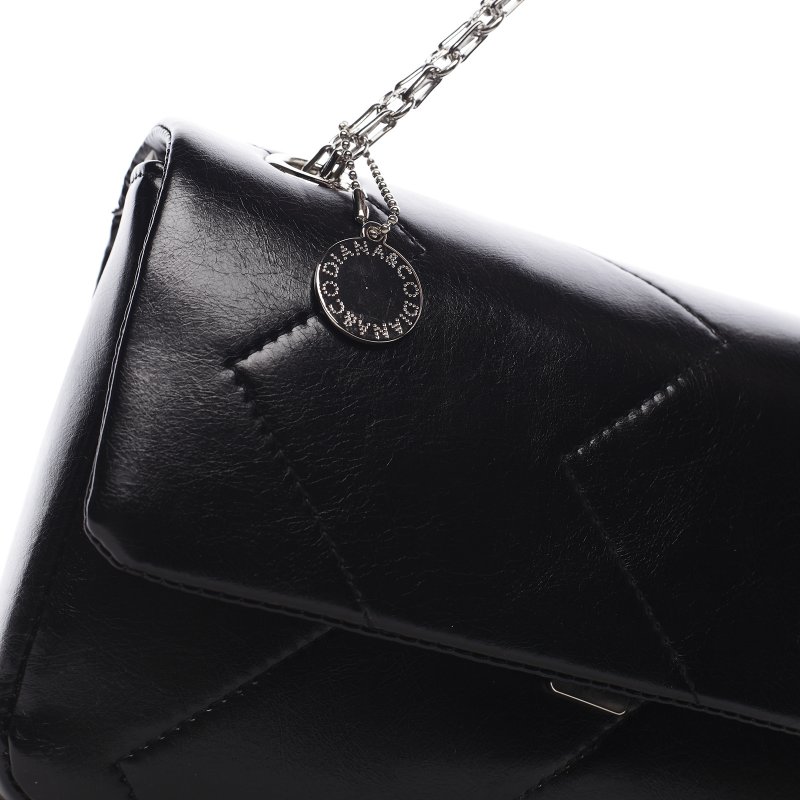 Elegantní dámská koženková kabelka Irinas, černá