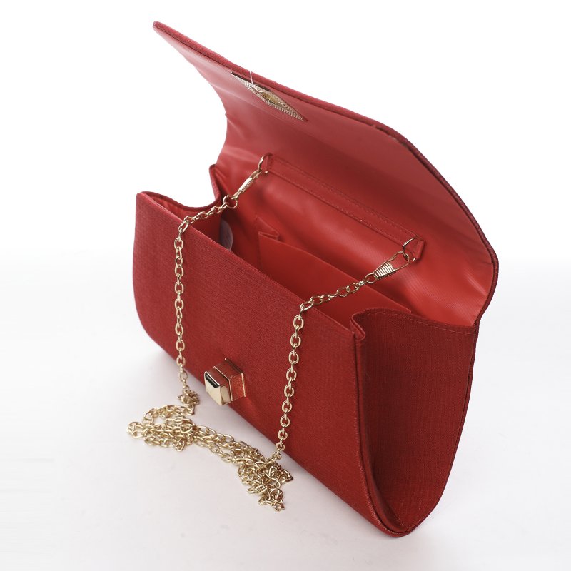 Moderní dámská společenská kabelka Stylish Nora, červená