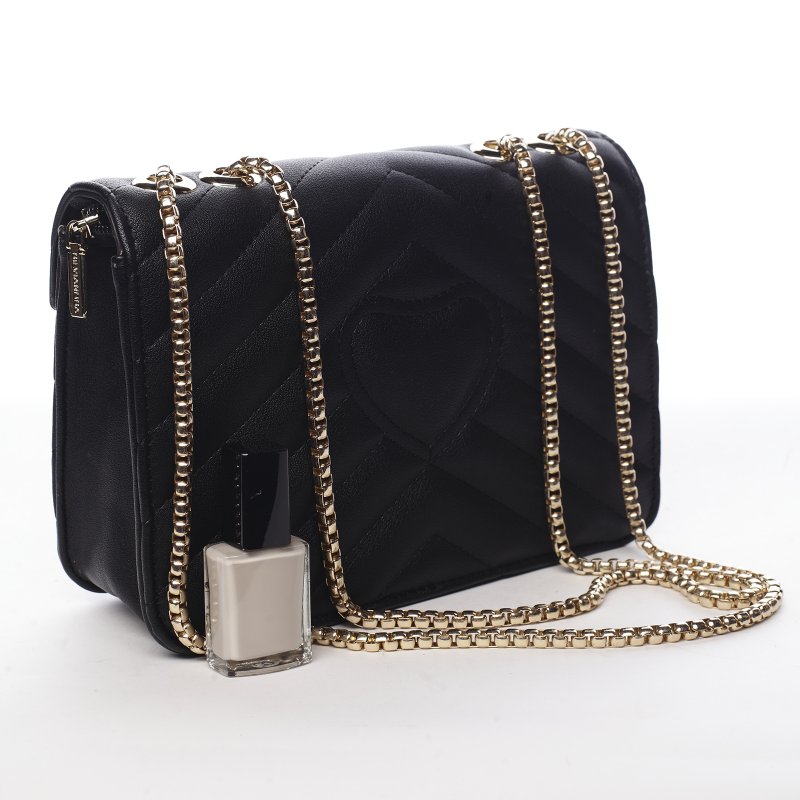 Trendová menší koženková kabelka Y&L, černá