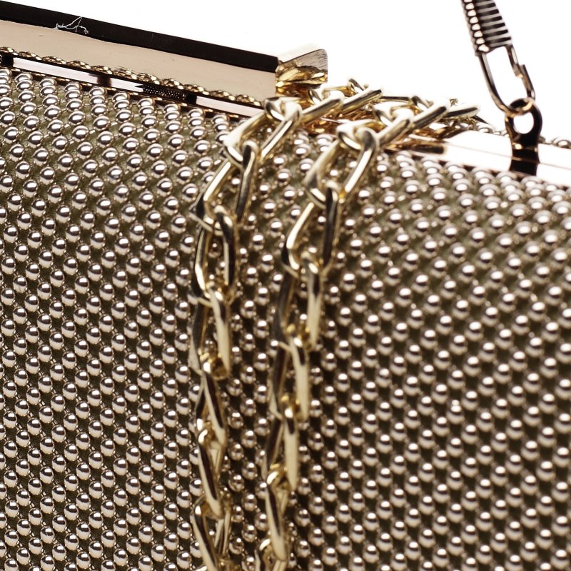 Luxusní dámská společenská kabelka Lejla, zlatá