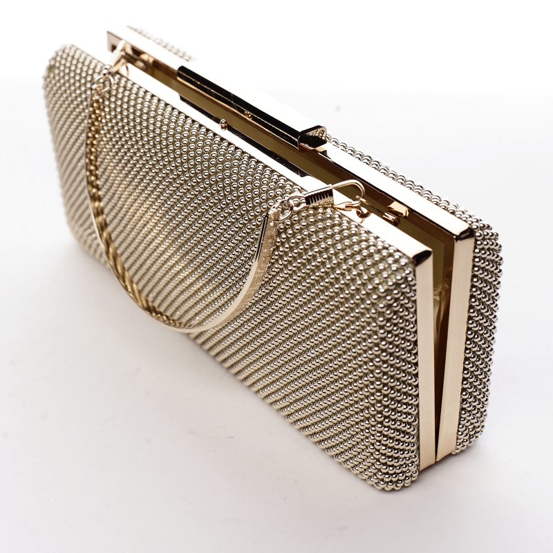 Luxusní dámská společenská kabelka Lejla, zlatá