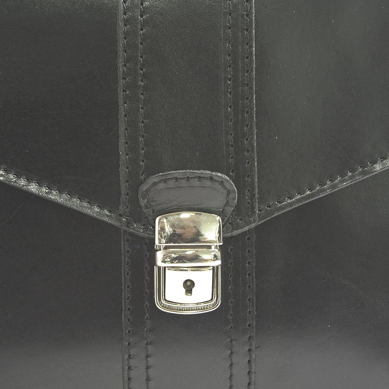 Dámská konzervativní kožená taška Alvis, černá