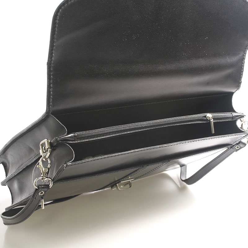 Dámská konzervativní kožená taška Alvis, černá