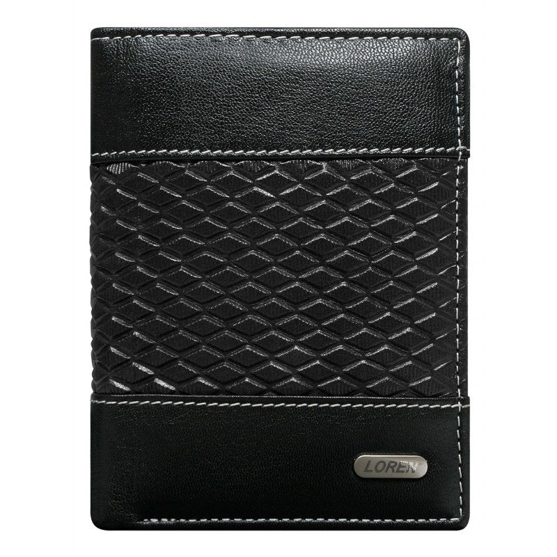 Moderní kožená peněženka Billie Black, černá