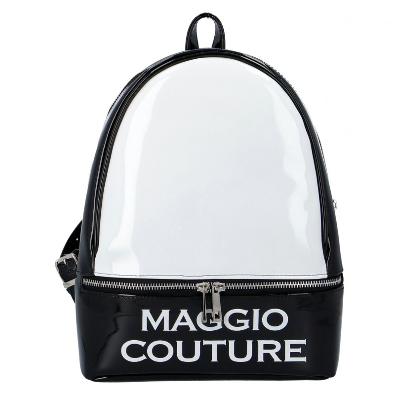 Městský dámský batoh Maggio Couture, černo bílý