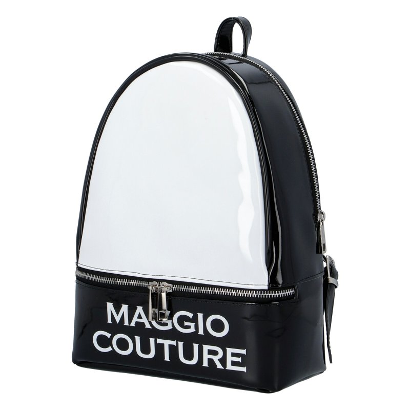Městský dámský batoh Maggio Couture, černo bílý