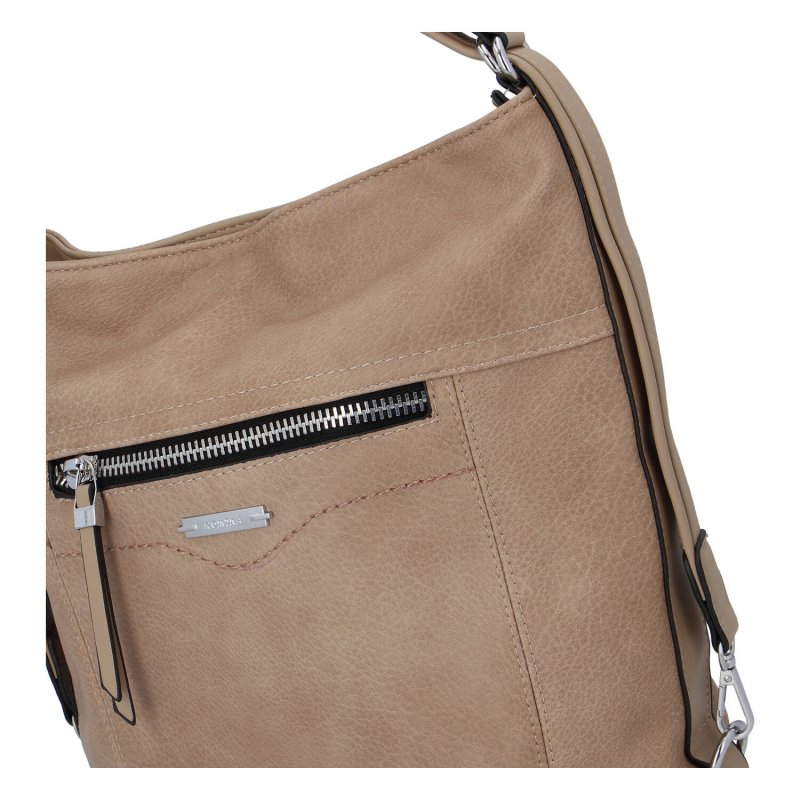 Moderní kabelko batoh Sendy S., béžový