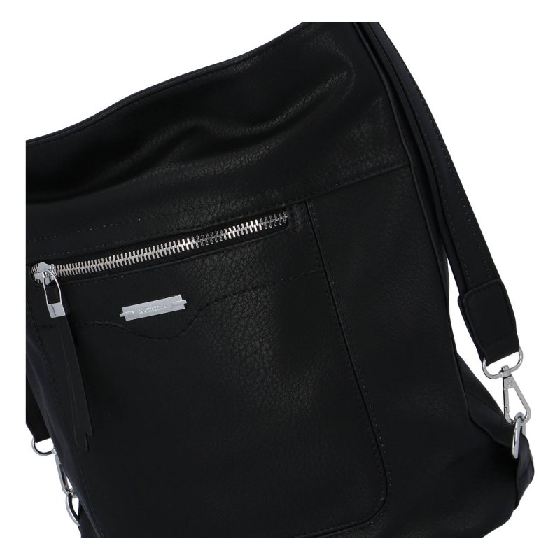 Moderní kabelko batoh Sendy S., černý