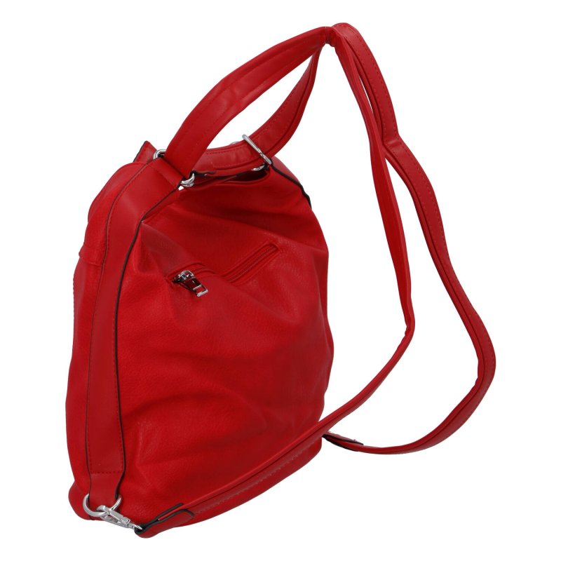 Moderní kabelko batoh Sendy S., červený