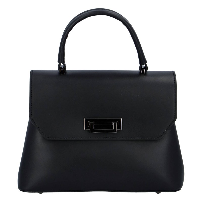 Elegantní dámská kožená kabelka Vesna S., černá