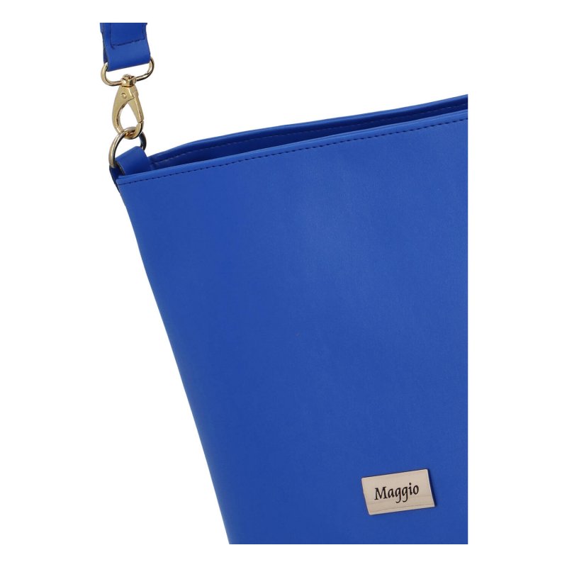 Extravagantní dámská koženková kabelka Ultra neon blue, modrá