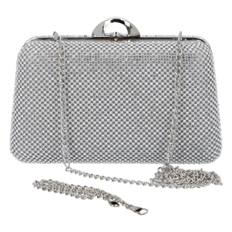 Společenská dámská kabelka Elegant Firenze, stříbrná