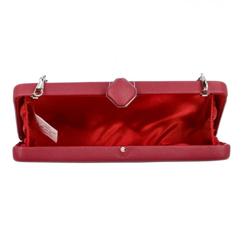 Luxusní společenská kabelka Iliona dream, tmavě červená