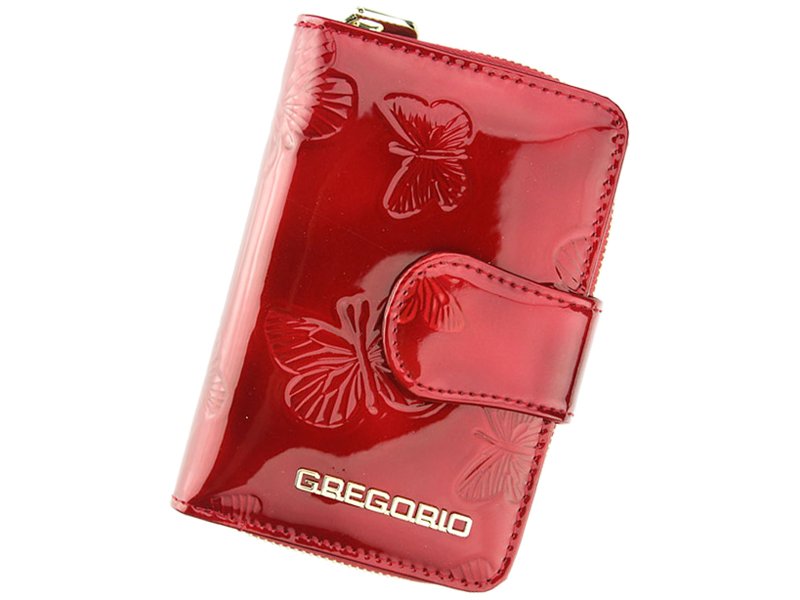 Luxusní dámská kožená peněženka little Butterfly, červená