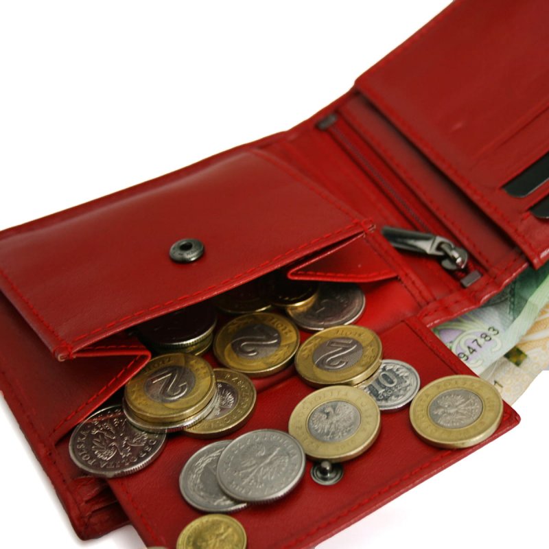 Dámská kožená peněženka Red dream, červená