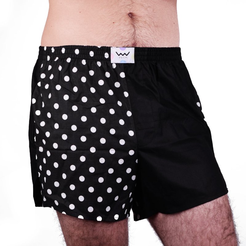 Pánské trenýrky VUCH Dotty shorts black , černé XL 92-90cm