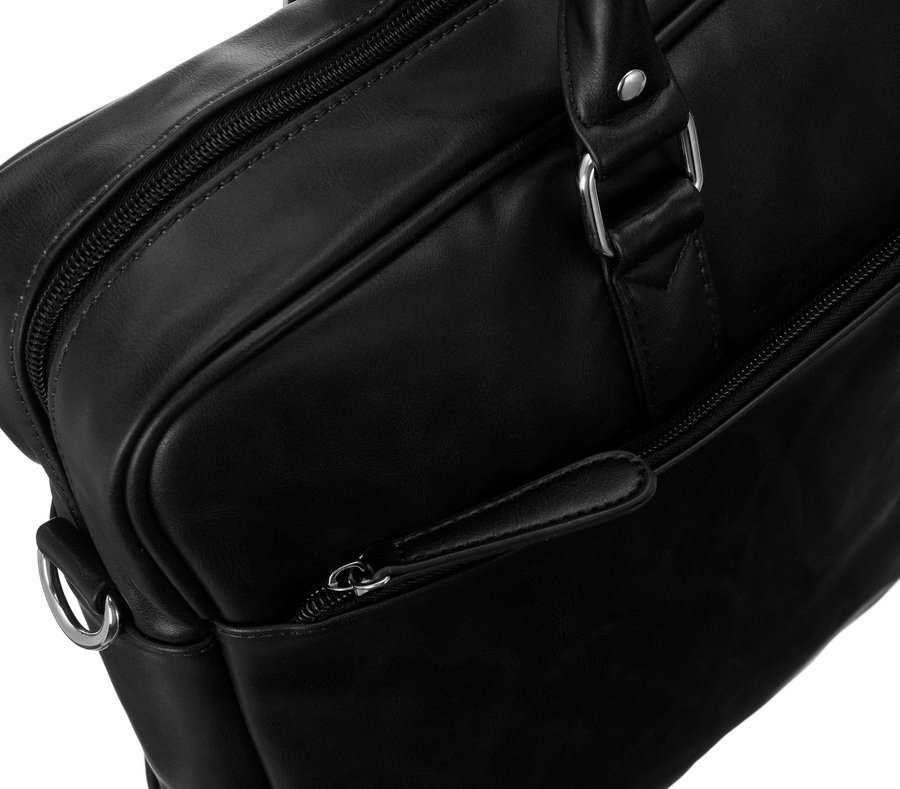 Pánská kožená pracovní taška Filip, černá
