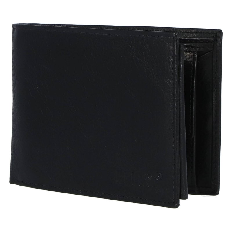 Elegantní pánská peněženka Ellini Simm, černá