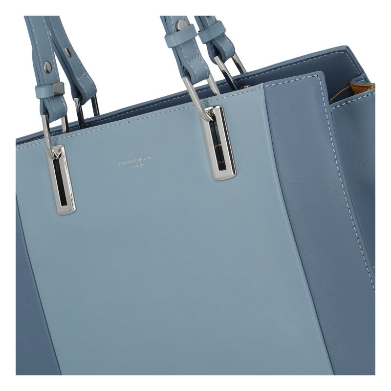 Stylová dámská koženková kabelka Lanah, světle modrá