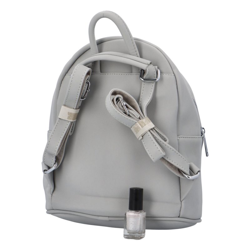 Dámský koženkový batoh Sybil Lara, šedý