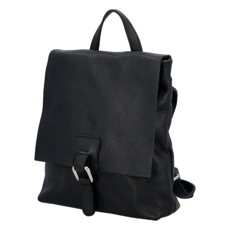 Dámský kožený kabelko batoh Dino, černý, malý
