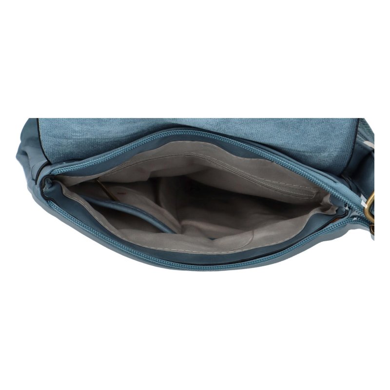 Městský koženkový batoh Enjoy, světle modrý