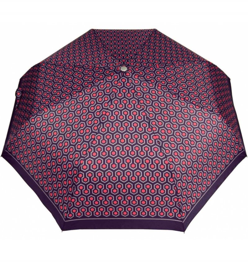 Dámský automatický deštník s potiskem, geometrický ornament