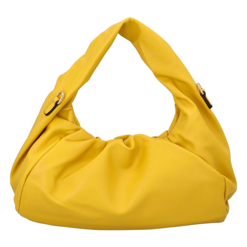 Nepřehlédnutelná dámská koženková kabelka Bibii, žlutá