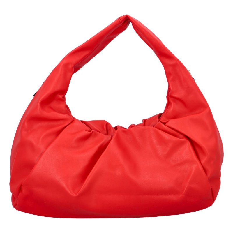 Nepřehlédnutelná dámská koženková kabelka Bibii, červená