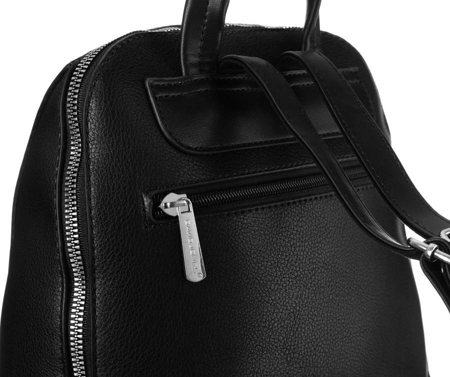 Trendový koženkový batoh David Jones Lula, černá