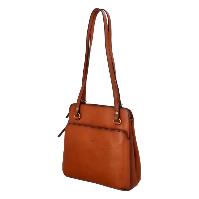 Luxusní dámská kožený kabelko batoh Katana Emily, hnědý