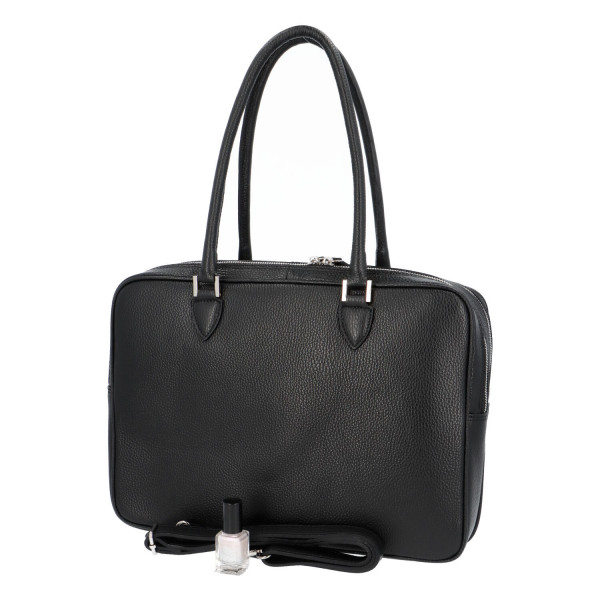 Luxusní kožená business taška Taylor, černá