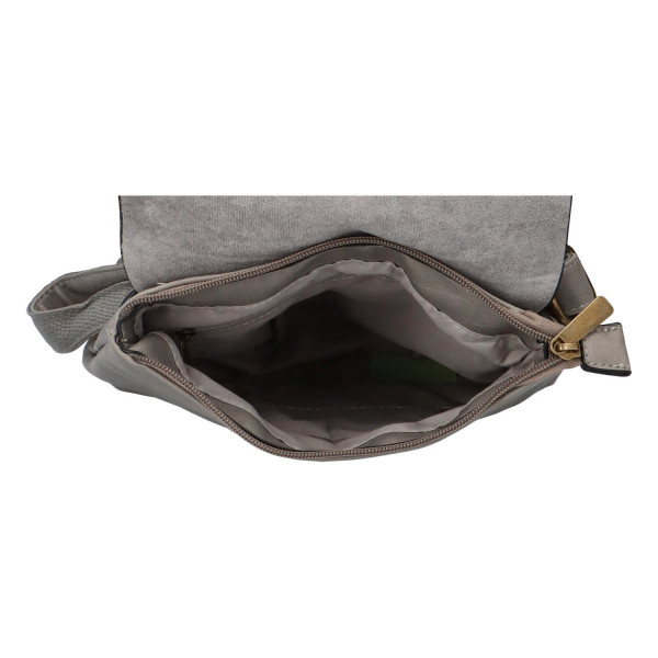 Koženkový batůžek Fio, šedý