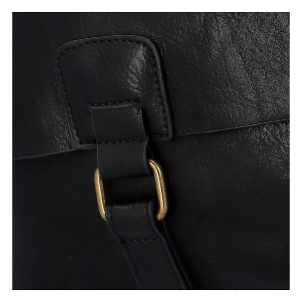Koženkový batůžek Fio, černý