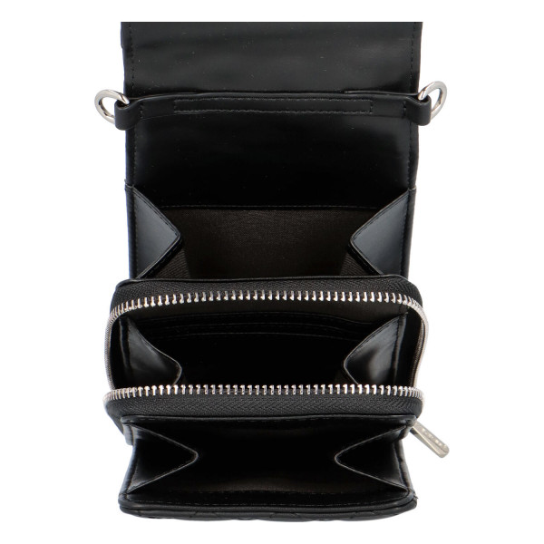 Malá módní prošívaná kabelka Tea, černá