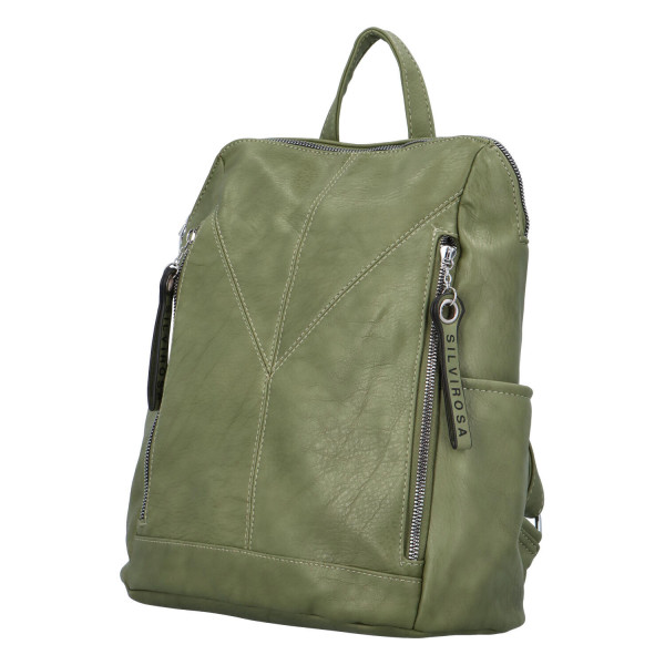 Nadčasový dámský batoh Sara, zelený