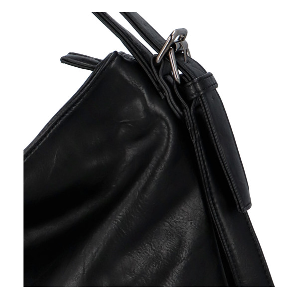 Praktický kabelko-batoh s kapsičkou Jitka, černý