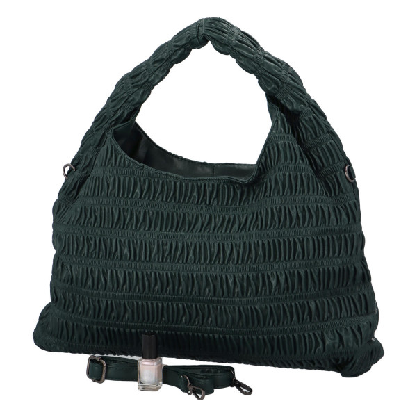 Výrazná dámská kabelka Quido, tmavě zelená