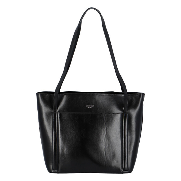 Elegantní stylová kabelka Chiara přes rameno, černá