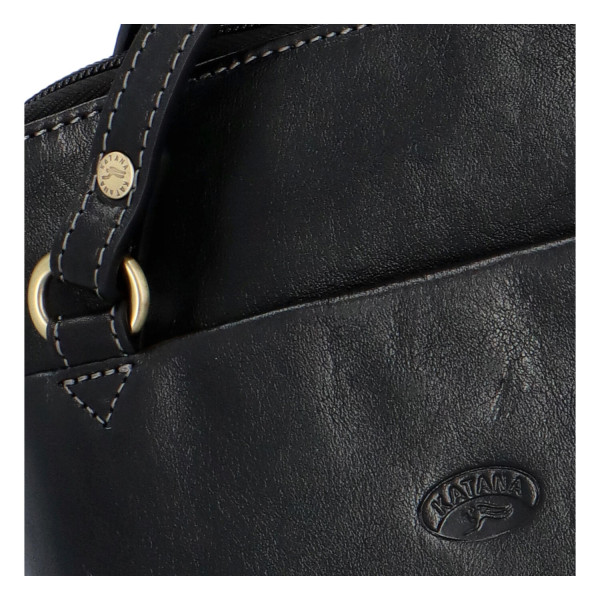 Luxusní kožený kabelko batoh 2 v 1 Katana deluxe, černý
