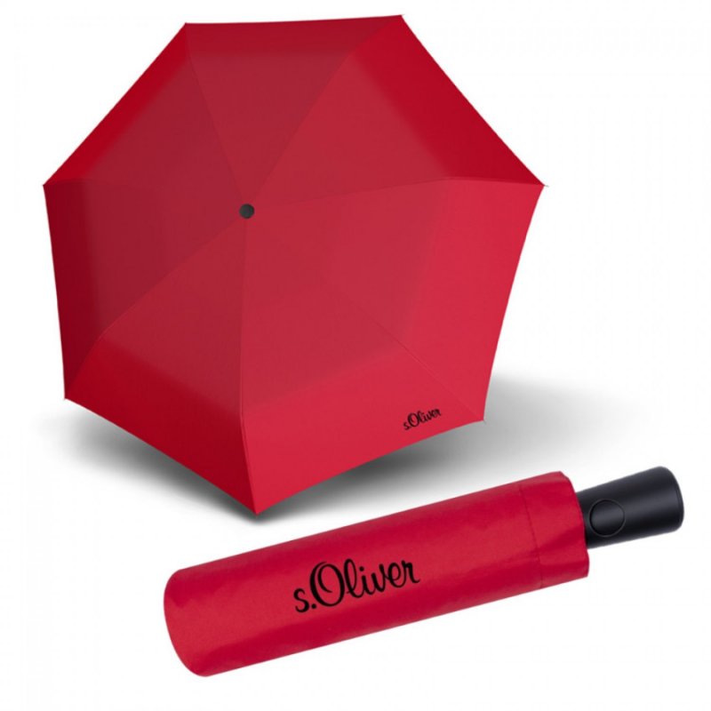 Impact UNI - dámský plně automatický skládací deštník, červená